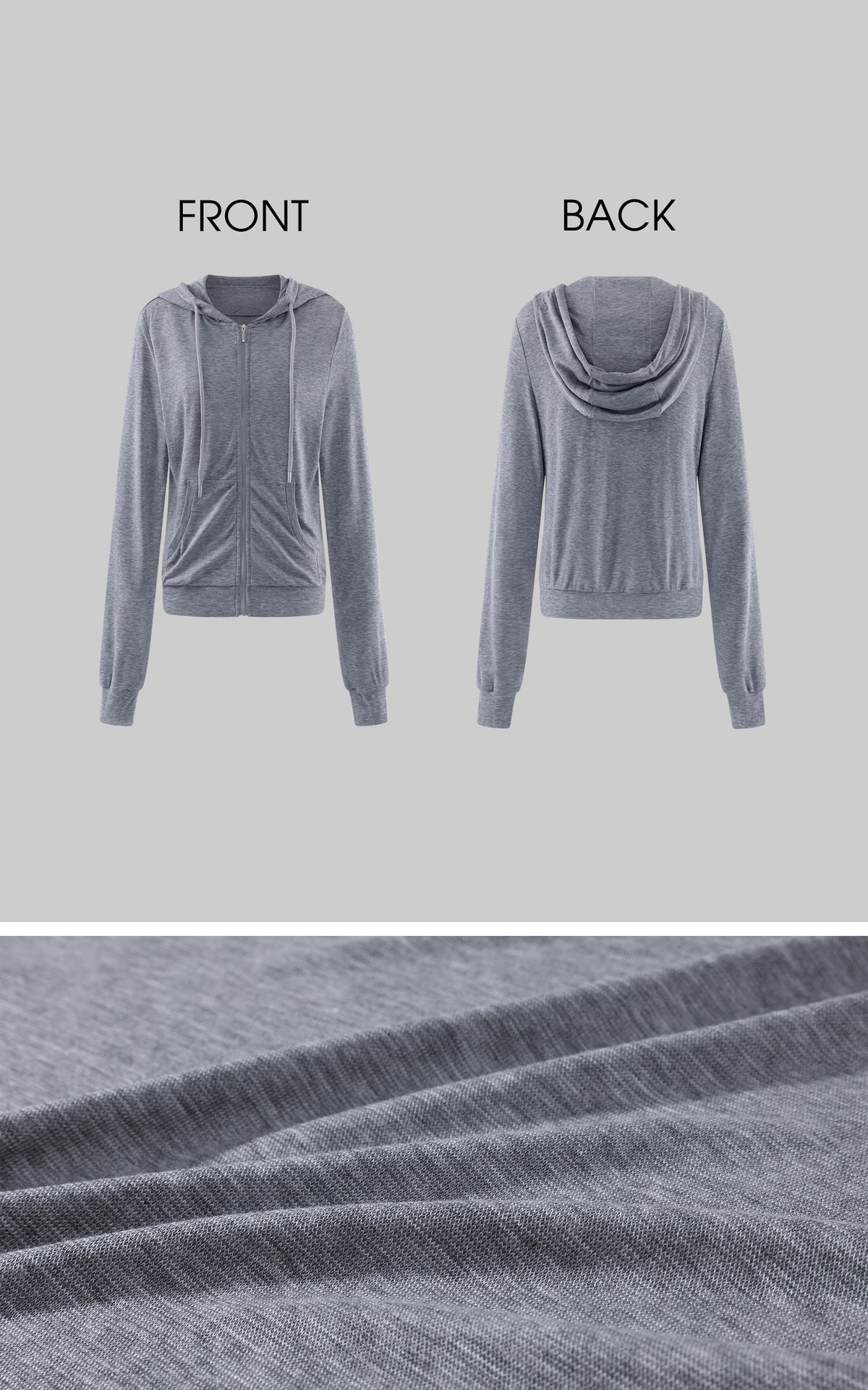 WARDEN EDGE Minimal Zip Hoodie &amp; Camisole &amp; Wide Leg Pants Three Piece Set