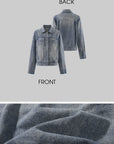 Rase le sol Veste en jean délavée & Ensemble pantalon large