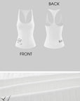 Rase le sol Ribbed Racerback Graphic Tank Top