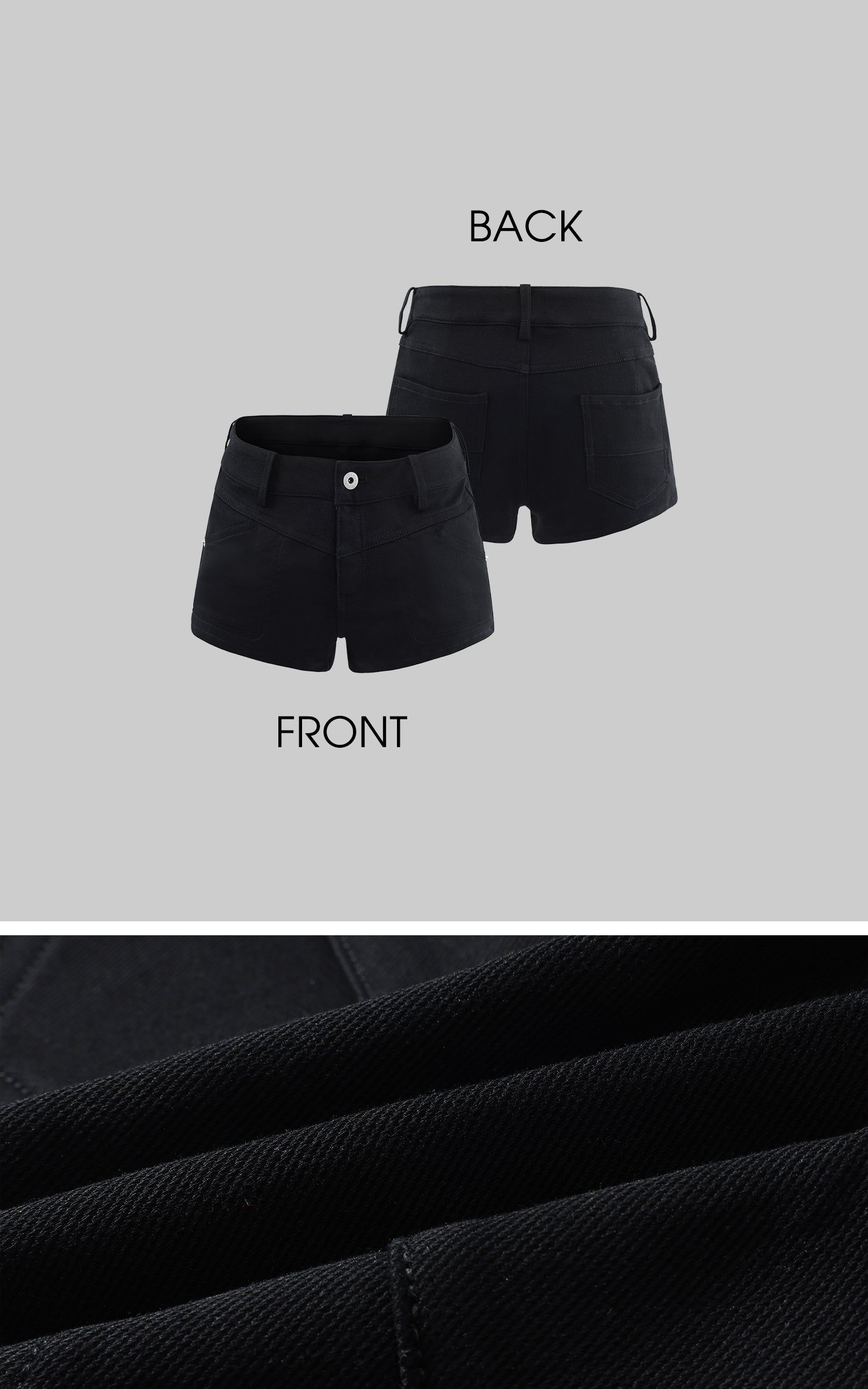 WARDEN EDGE Deconstructed Low-Rise Tailored Shorts