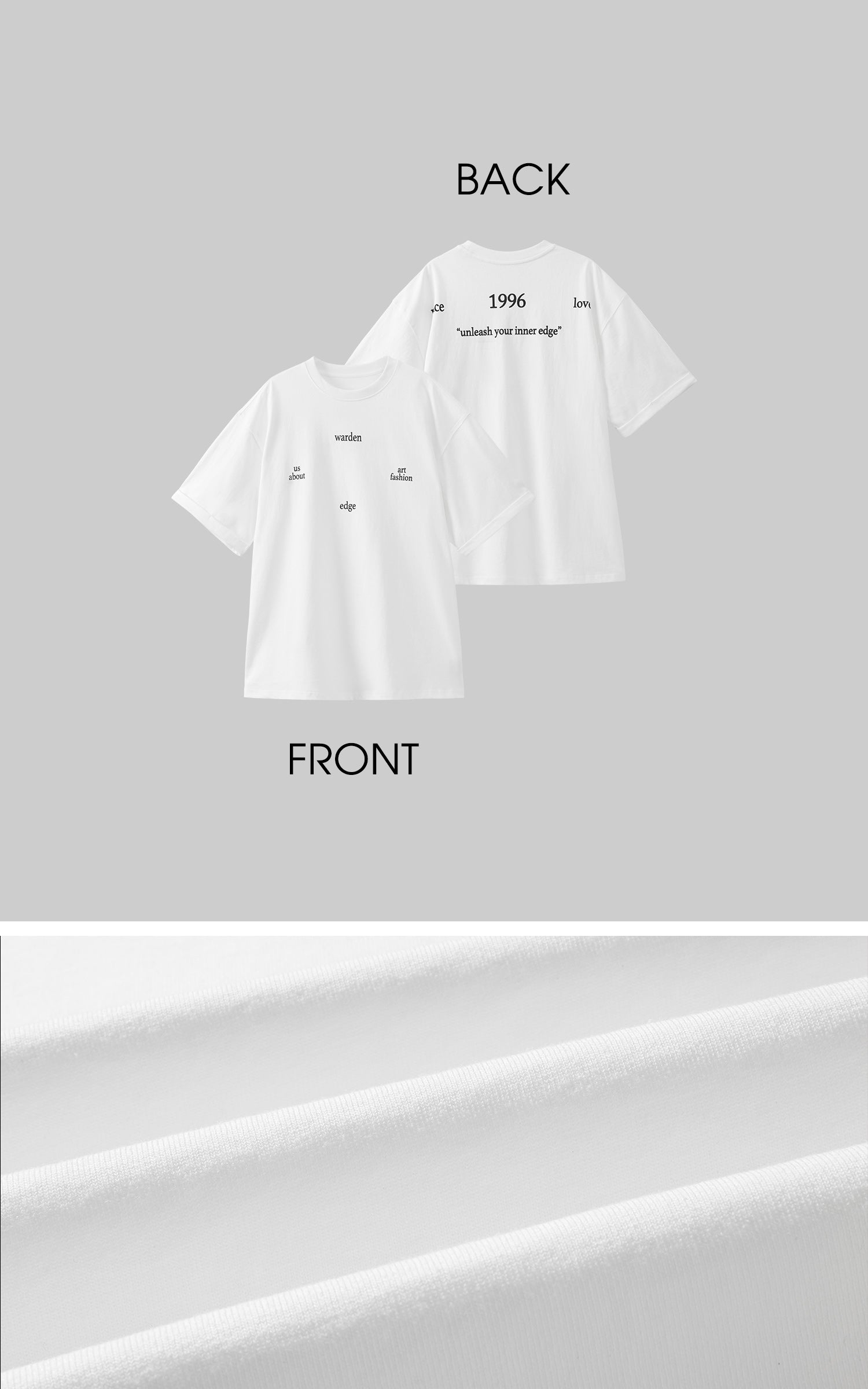 WARDEN EDGE Oversized Cotton Tee - PINKPARKS