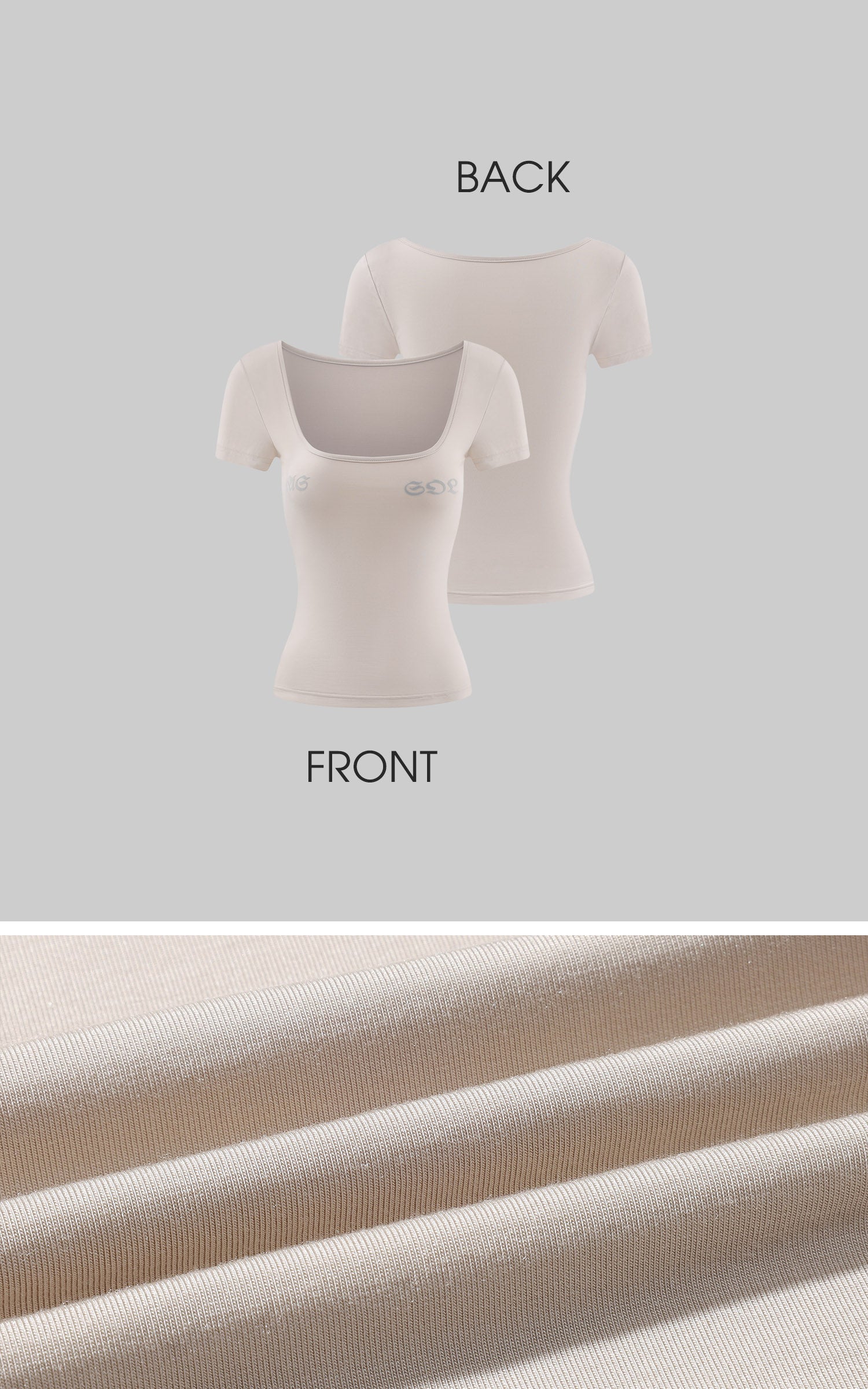 Rase le sol Draped Fitted Top and Strappy Bralette Layered Set