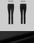 IAMXIAA Coated Skinny Leather Pants High Shine Slim Fit Trousers