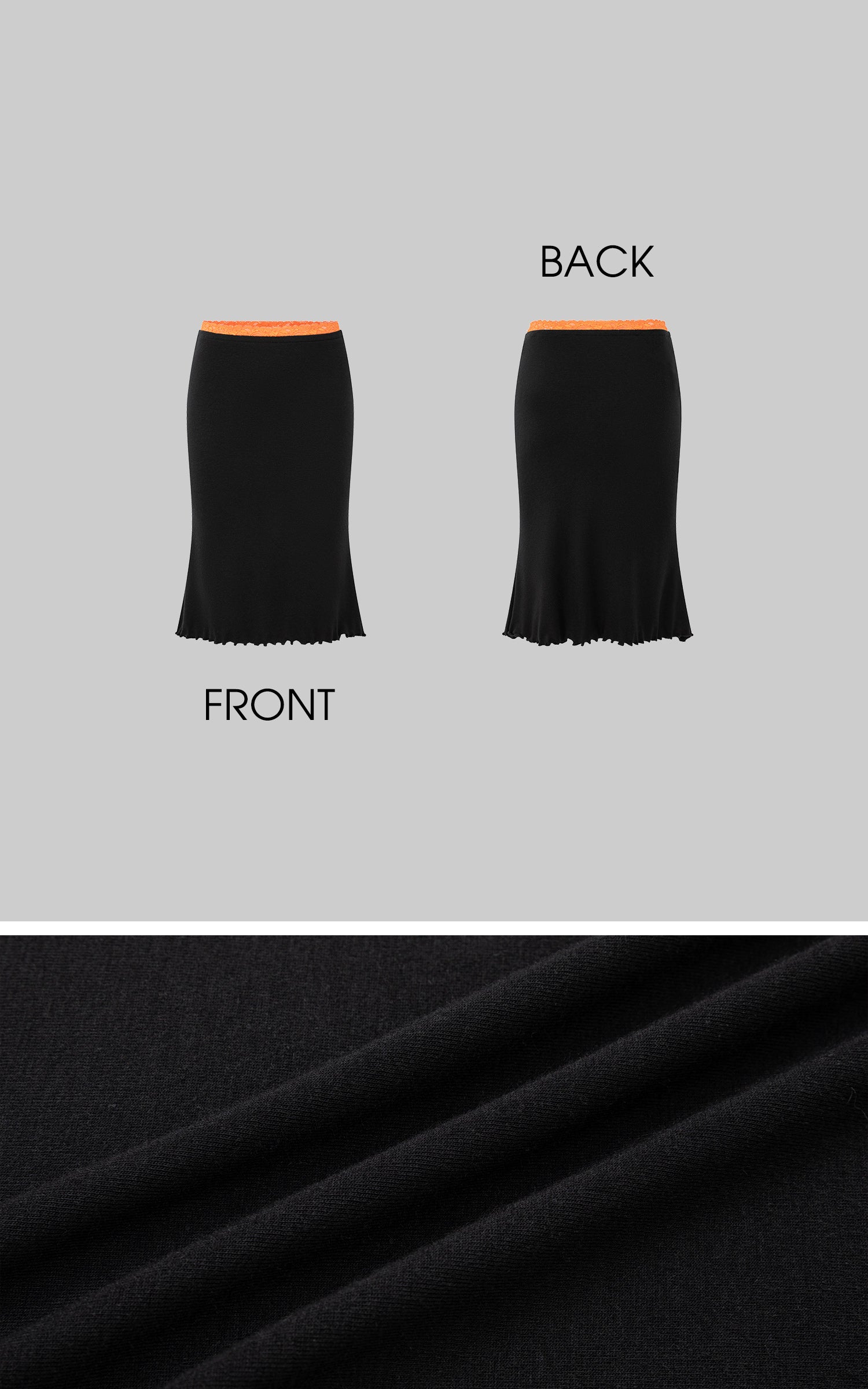 IAMXIAA Lace Trim Top &amp; Midi Skirt Set