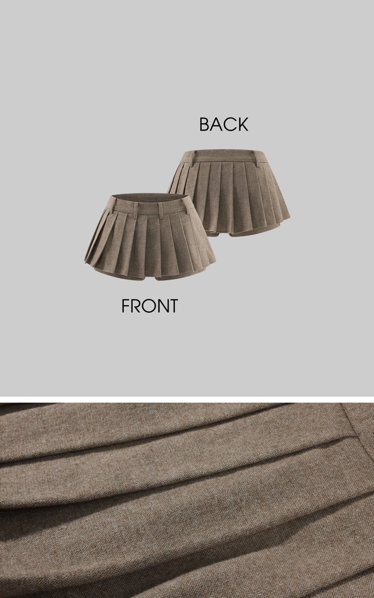 ROVENTE Cropped Double-Breasted Blazer &amp; Pleated Mini Skirt Set