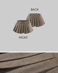 ROVENTE Cropped Double-Breasted Blazer & Pleated Mini Skirt Set