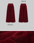 Rase le sol Oversized Red Fleece Lounge Set