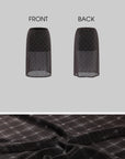 0122stepll Sheer Checkered Mesh Midi Skirt