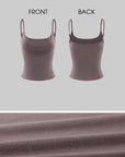 WARDEN EDGE Minimal Zip Hoodie & Camisole & Wide Leg Pants Three Piece Set