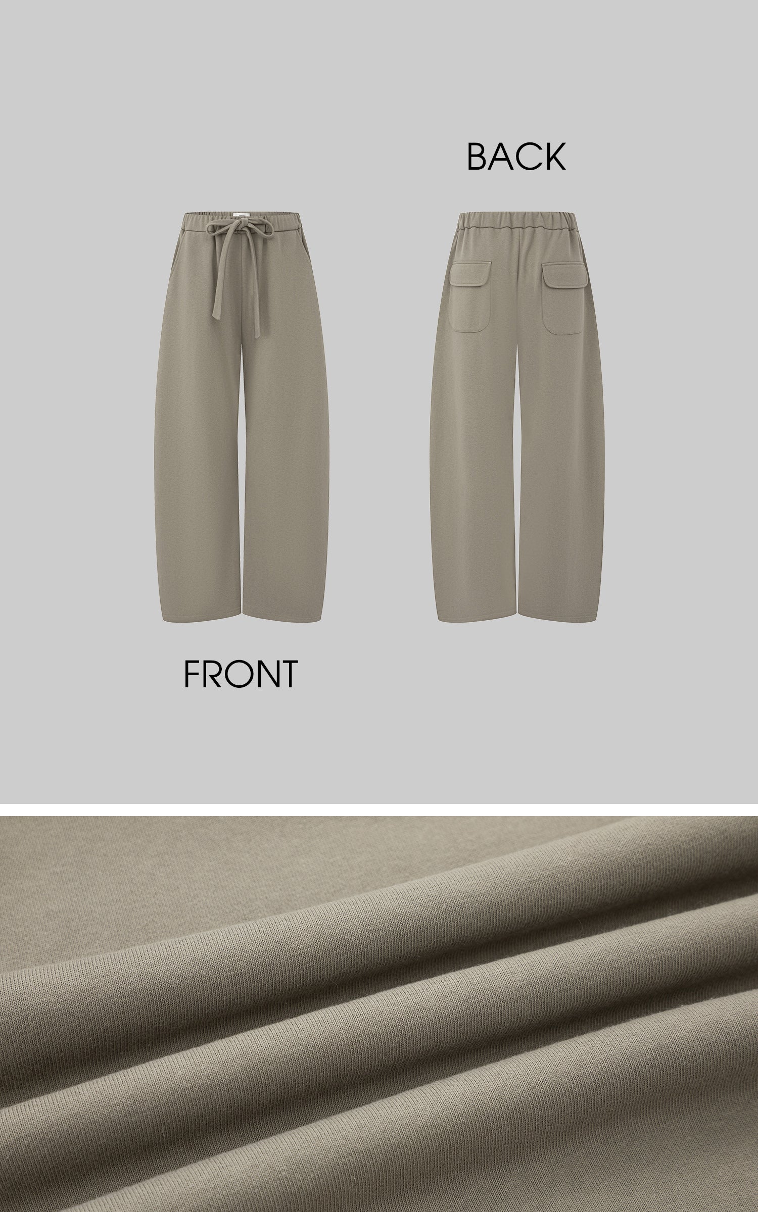 IAMXIAA 페이크 퍼 트림 후드 집업 재킷 &amp; 와이드 레그 스웨트팬츠 세트