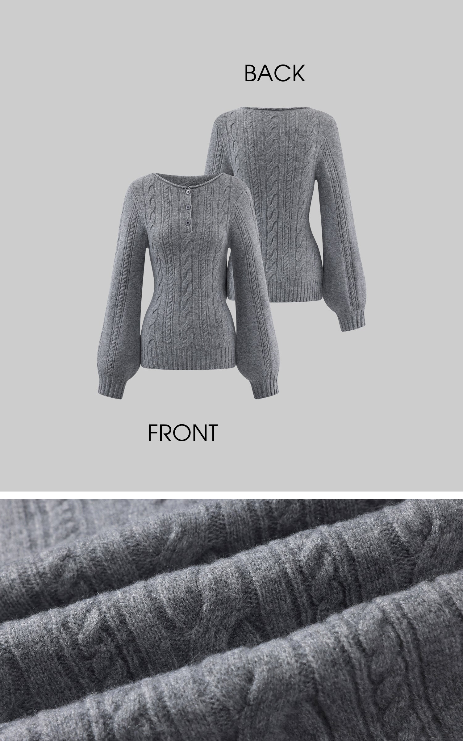 WARDEN EDGE Cable Knit Sweater &amp; Shorts Set with Matching Leg Warmers