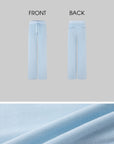 IAMXIAA Velour Zip-Up Hoodie & Wide-Leg Pants Set