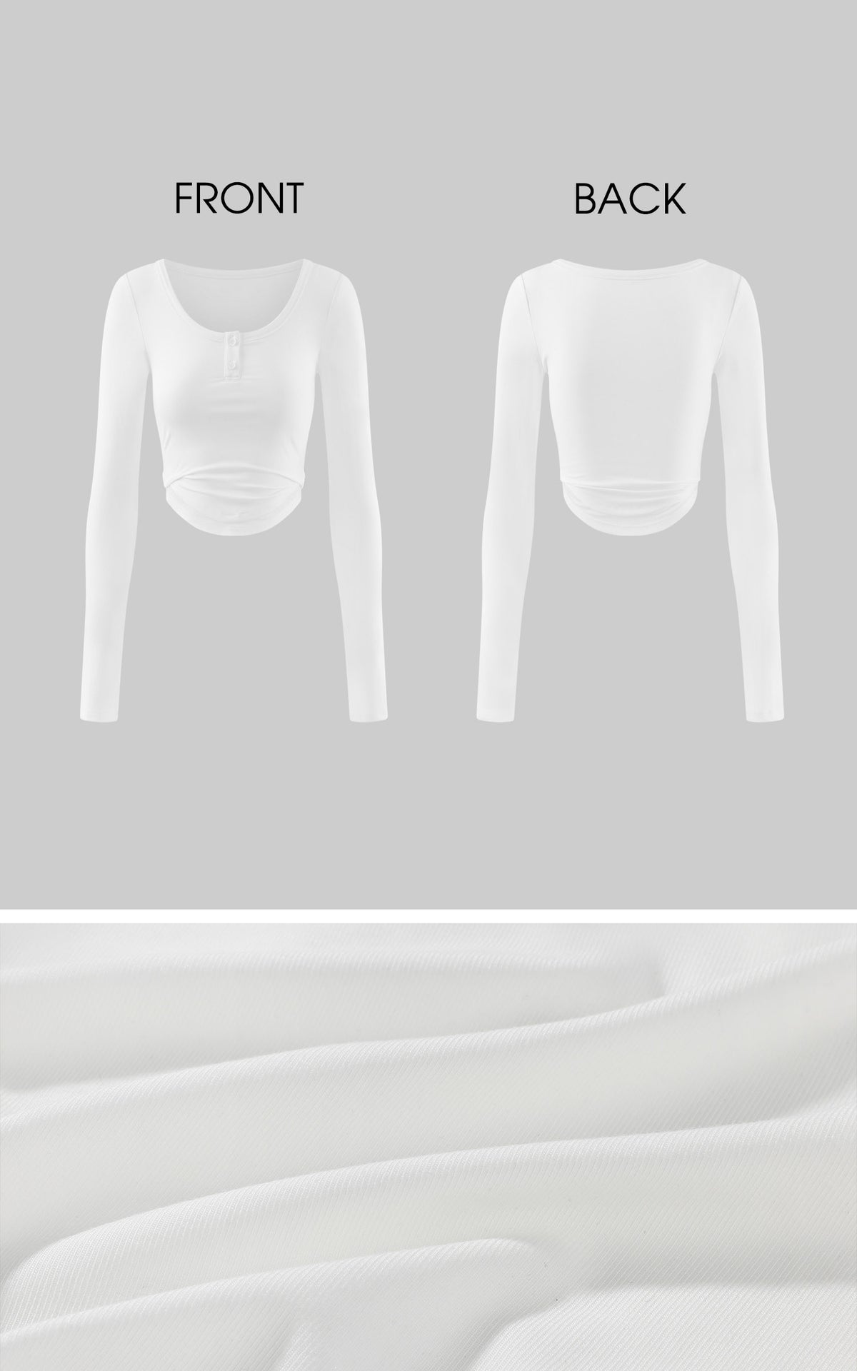 WARDEN EDGE Layered Hem Scoop-Neck Long Sleeve Top