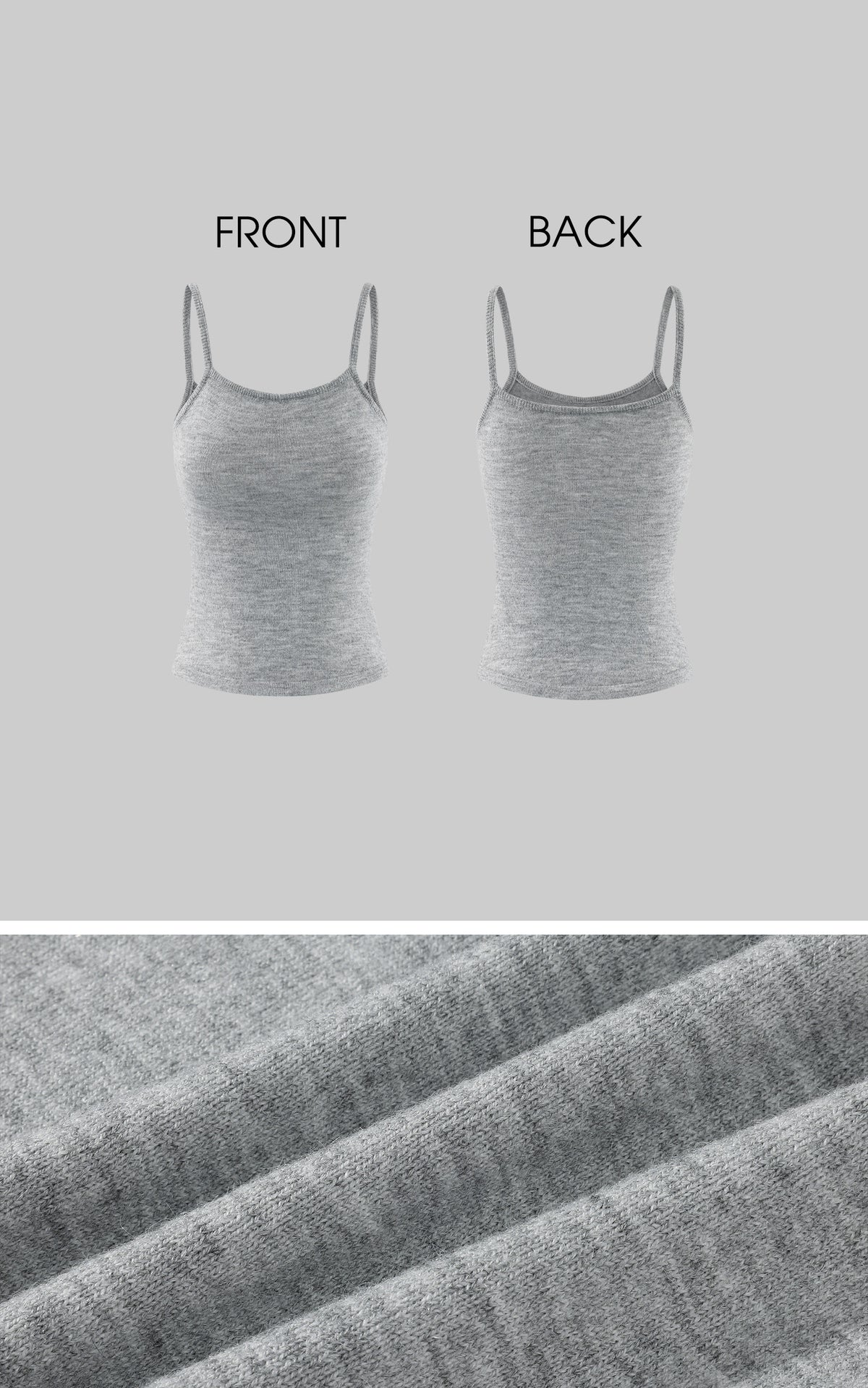 WARDEN EDGE Slim Fit Fine Knit Cami Top