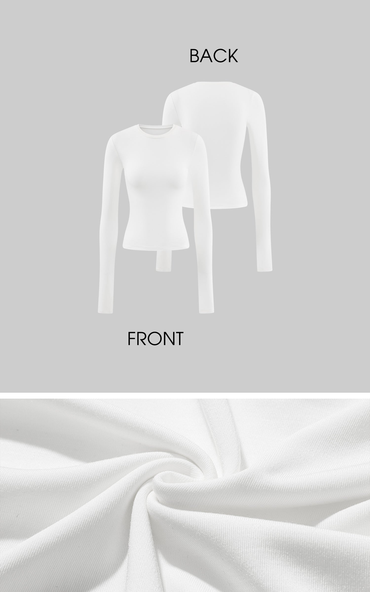 ROVENTE フィットしたロングスリーブTシャツ – ミニマルなセカンドスキンレイヤー