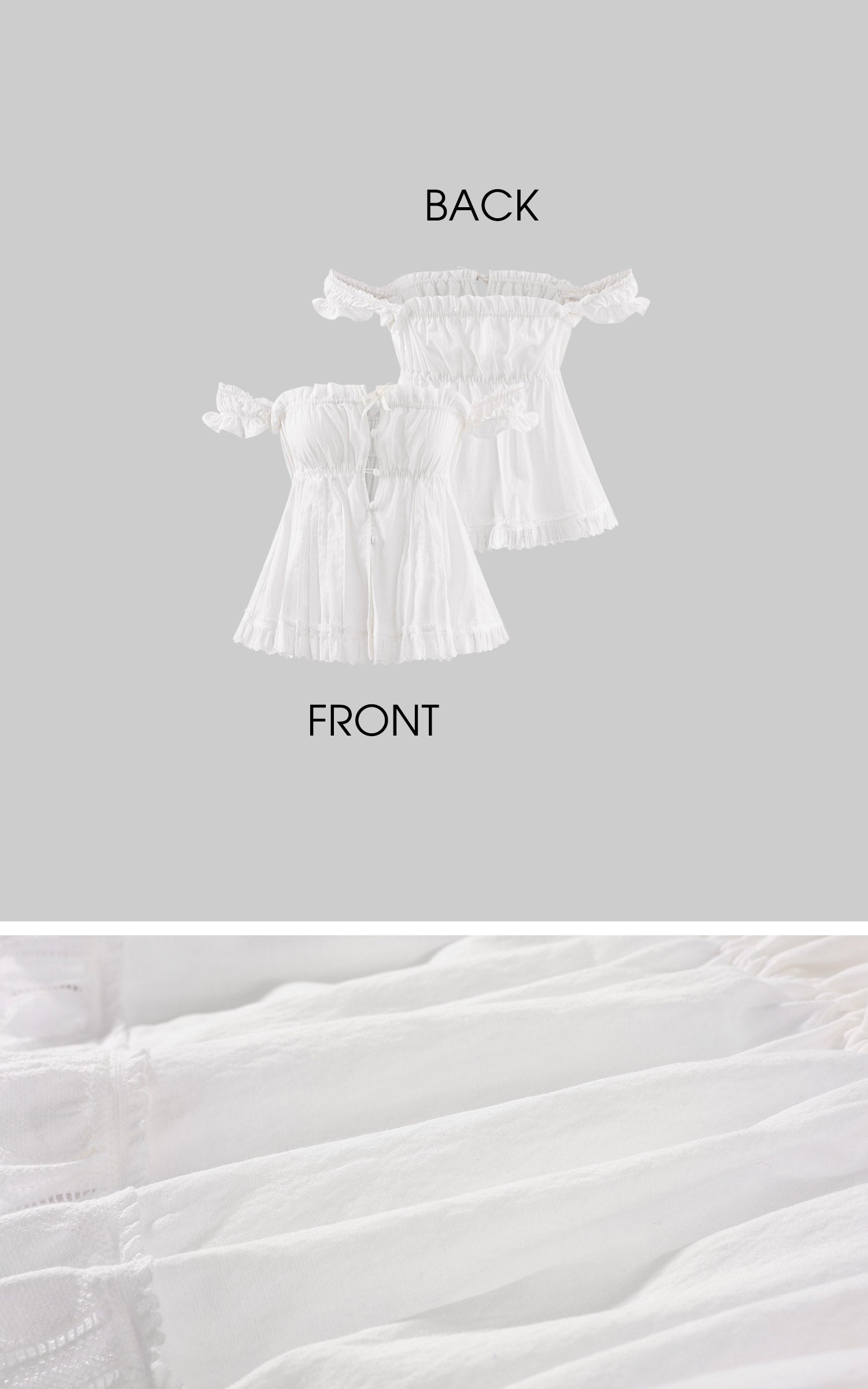 WARDEN EDGE Ruched Off-Shoulder Top &amp; Tiered Mini Skirt Set