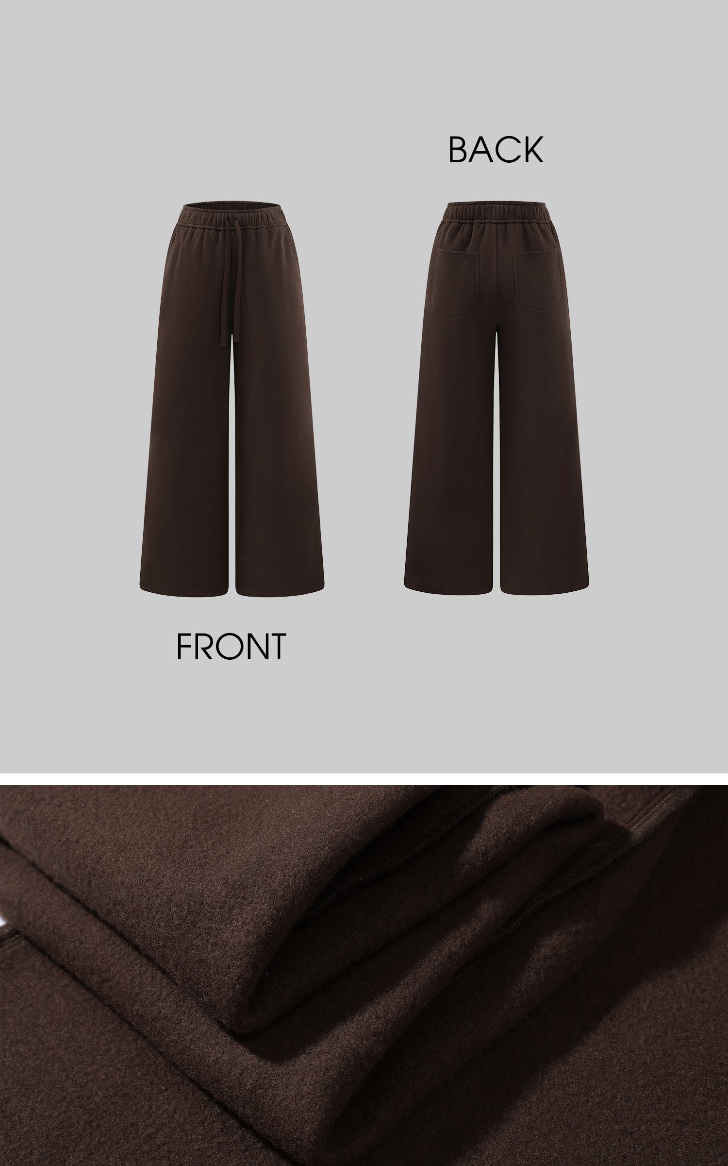 ROVENTE 크롭 후디 &amp; 와이드 팬츠 세트