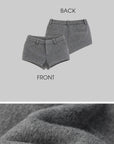 WARDEN EDGE Grey Mohair Shorts