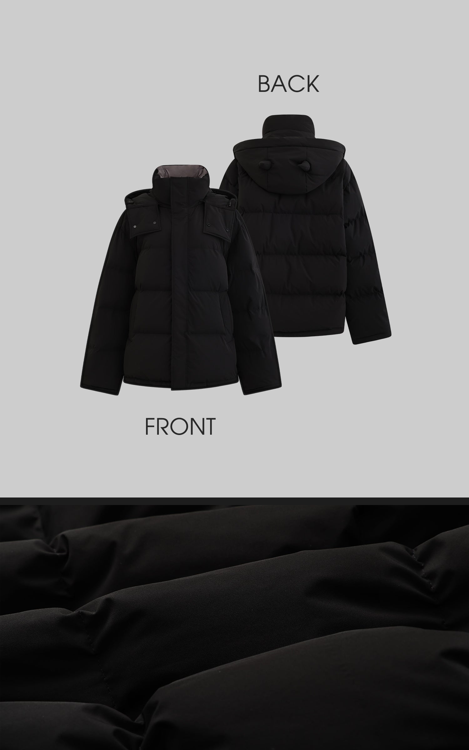 Rase le sol Devil Horn Reversible Down Jacket