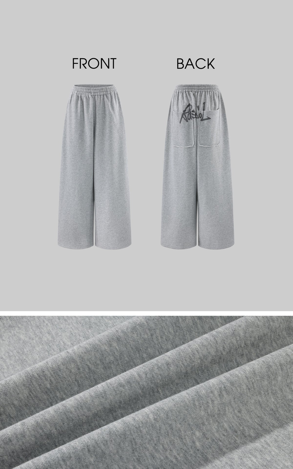 Rase le sol Pantalon de survêtement large à imprimé graffiti