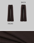 ROVENTE Low-Rise Tailored Wide-Leg Trousers