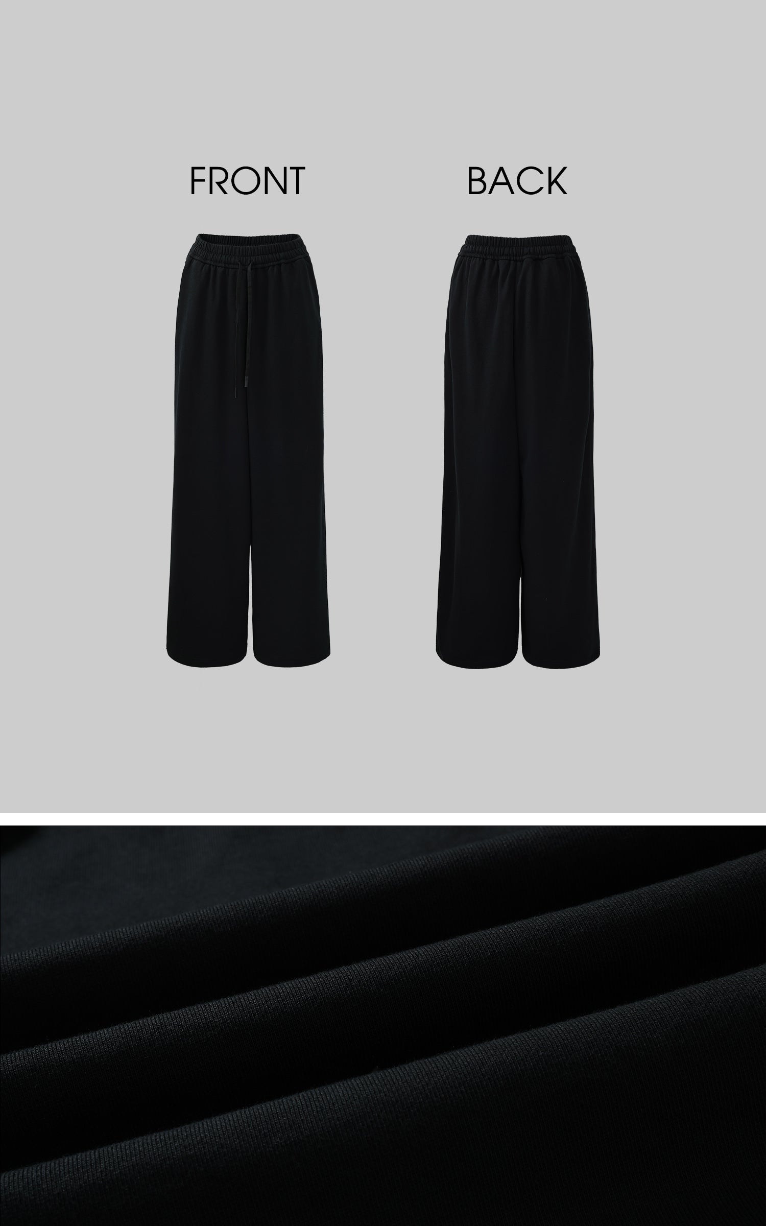 ROVENTE Soft-Fleece Wide-Leg Sweatpants - PINKPARKS