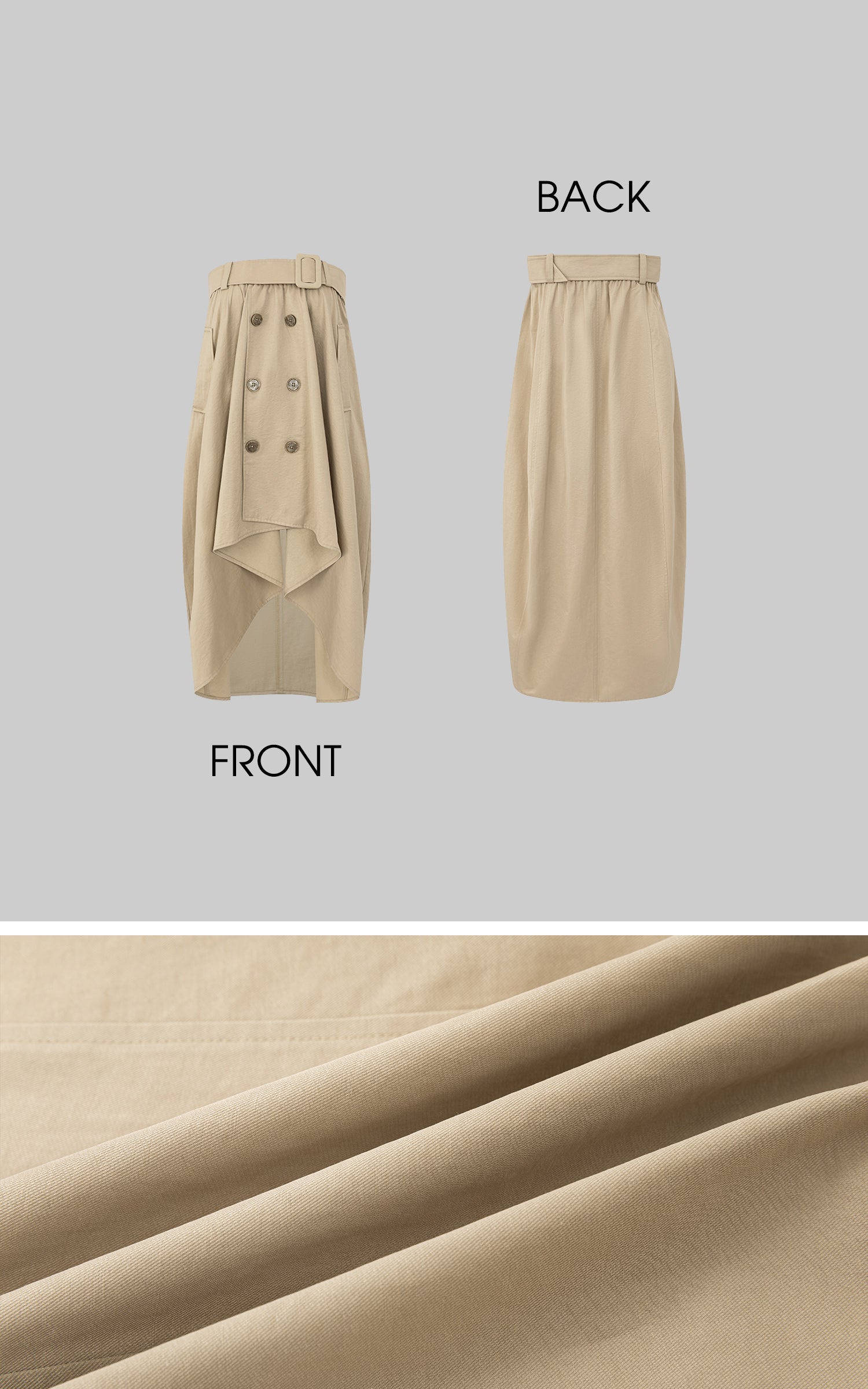 IAMXIAA Convertible Trench Bandeau Top