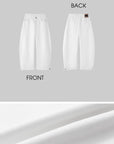 IAMXIAA Wide Leg Structured Denim Pants
