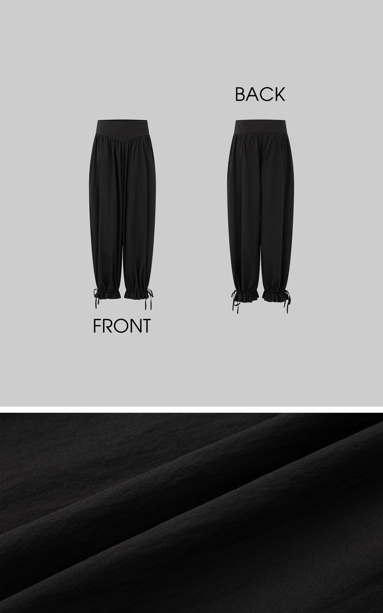 IAMXIAA Low-Rise Gathered Balloon Pants