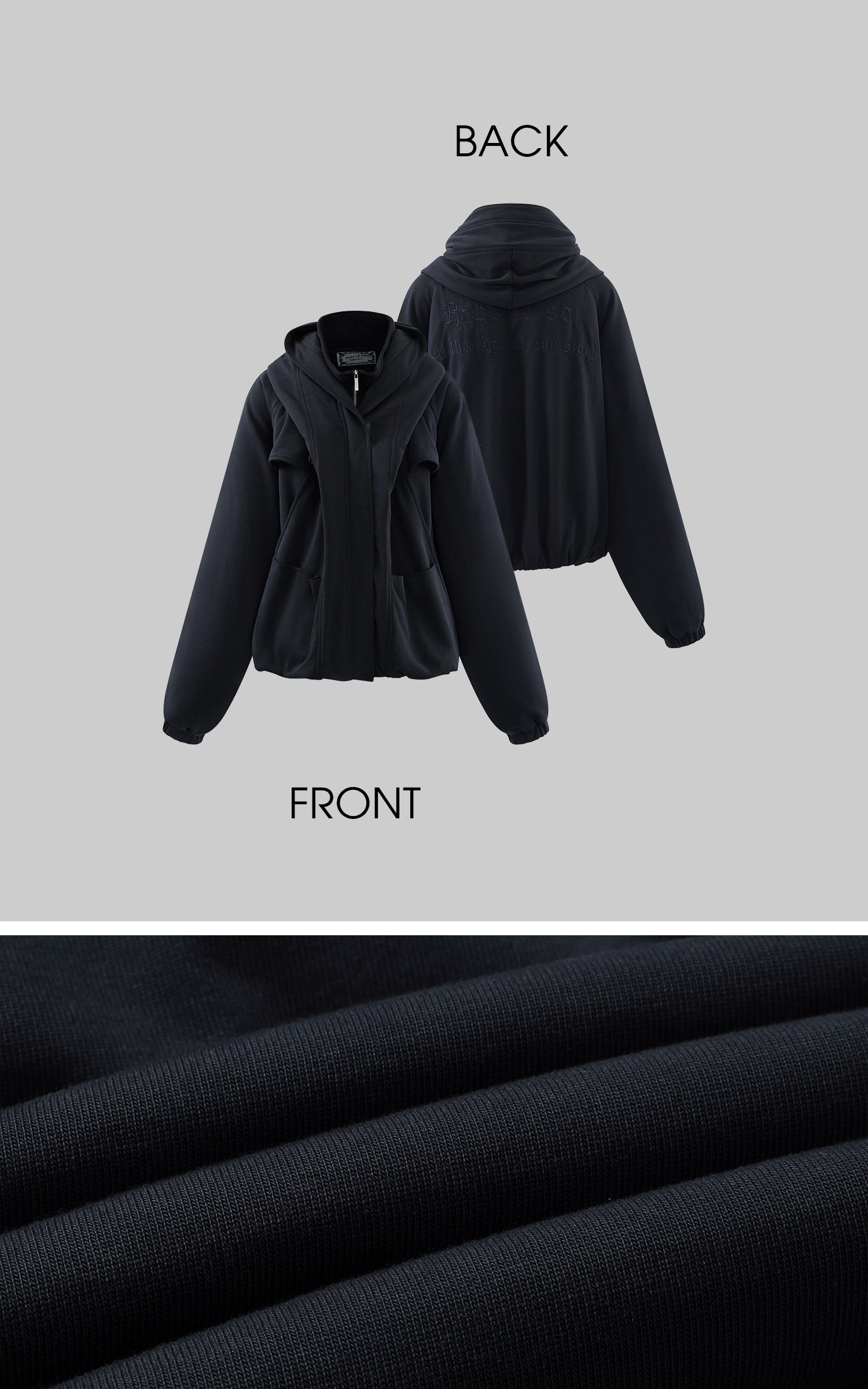 Rase le sol Sculptural Oversized Hoodie with Structured Drape