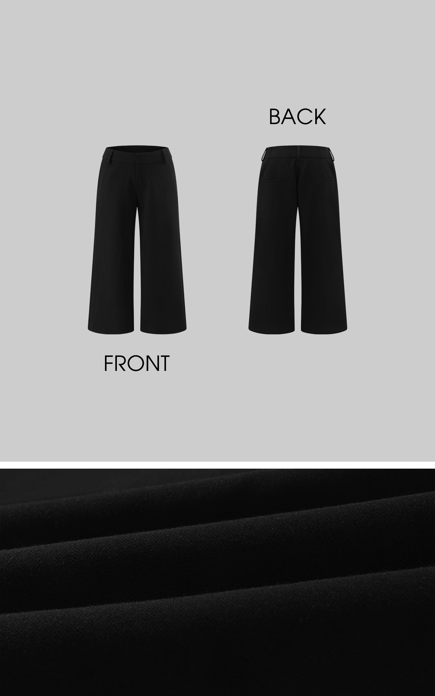 ROVENTE Tailored Wide-Leg Pants