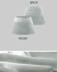 Hydrae Satin Low Rise Mini Skirt with Sculpted Waistband and Minimalist Silhouette