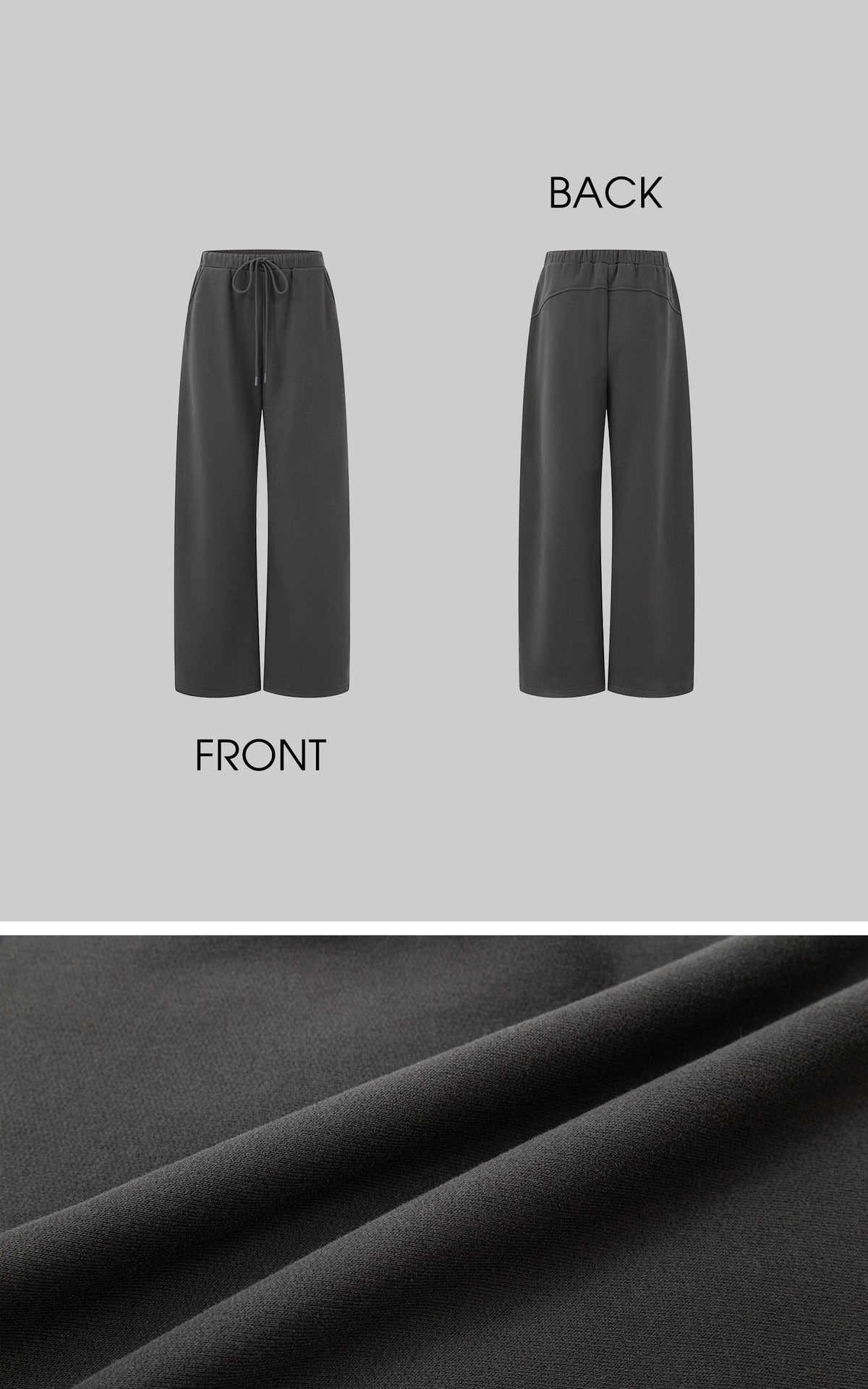 IAMXIAA Faux Fur Hooded Zip-Up Hoodie and Wide-Leg Sweatpants Set