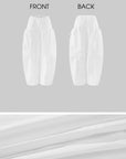 Rase le sol Sculpted Volume Drawstring Parachute Cargo Pants