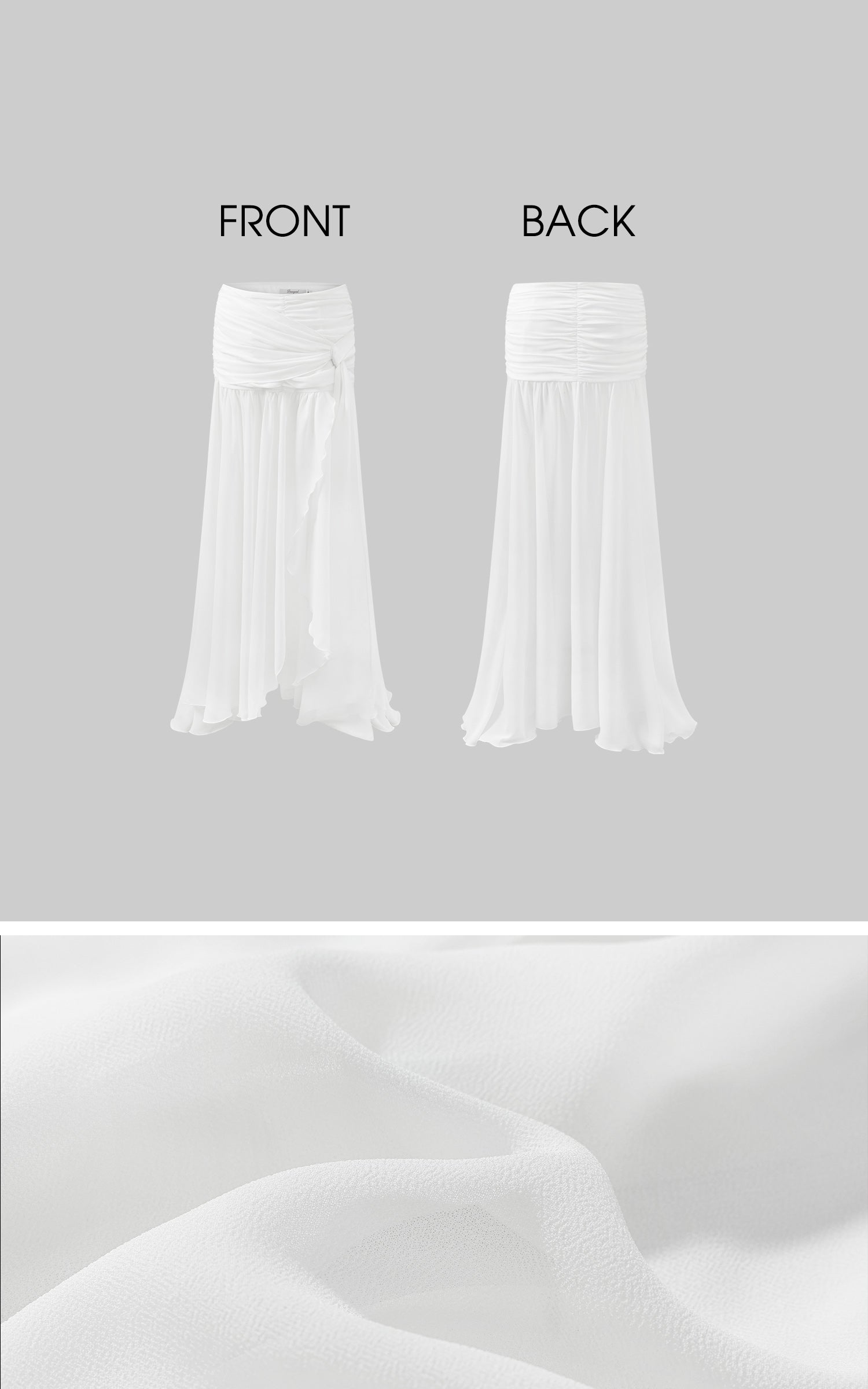 DreamyNerd Ruched Halter Top &amp; Draped Maxi Skirt Set - PINKPARKS