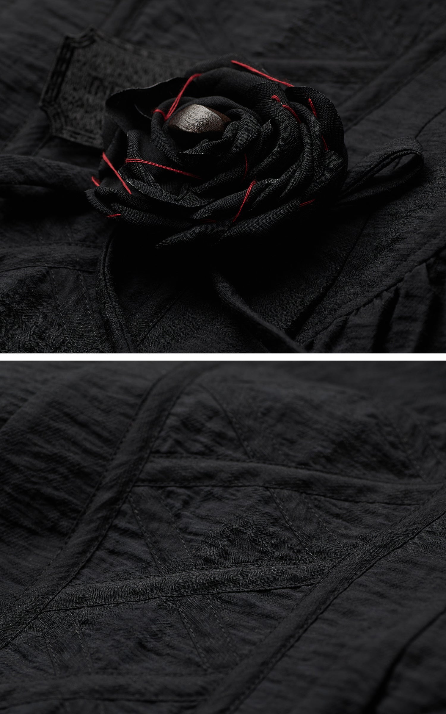 DOINDULGE Draped Maxi Dress with Corset Waist and Rosette Detail