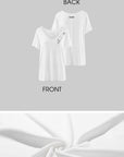 Rase le sol Safety Pin Graphic Relaxed T-Shirt & Terry Shorts Set