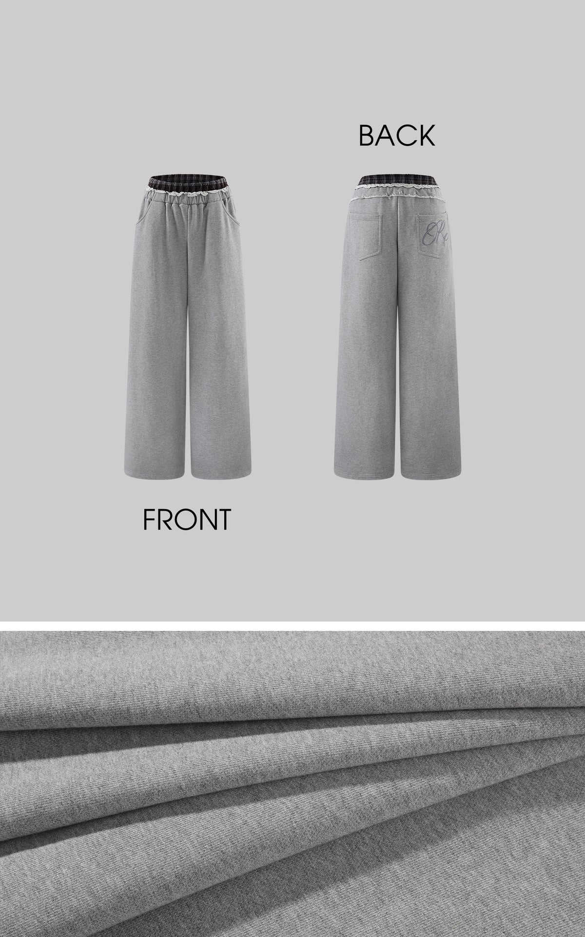 Rase le sol Oversized Wide Leg Sweatpants