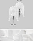 Rase le sol Lace-Up Corset Shirt