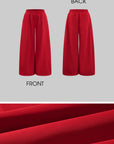 Rase le sol Oversized Hooded Jacket and Wide-Leg Pants Set