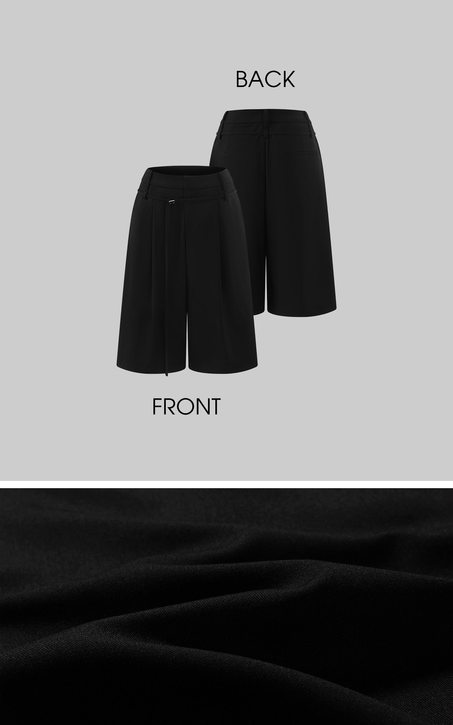 0122stepll Low-Rise Belted Wide-Leg Capri Pants