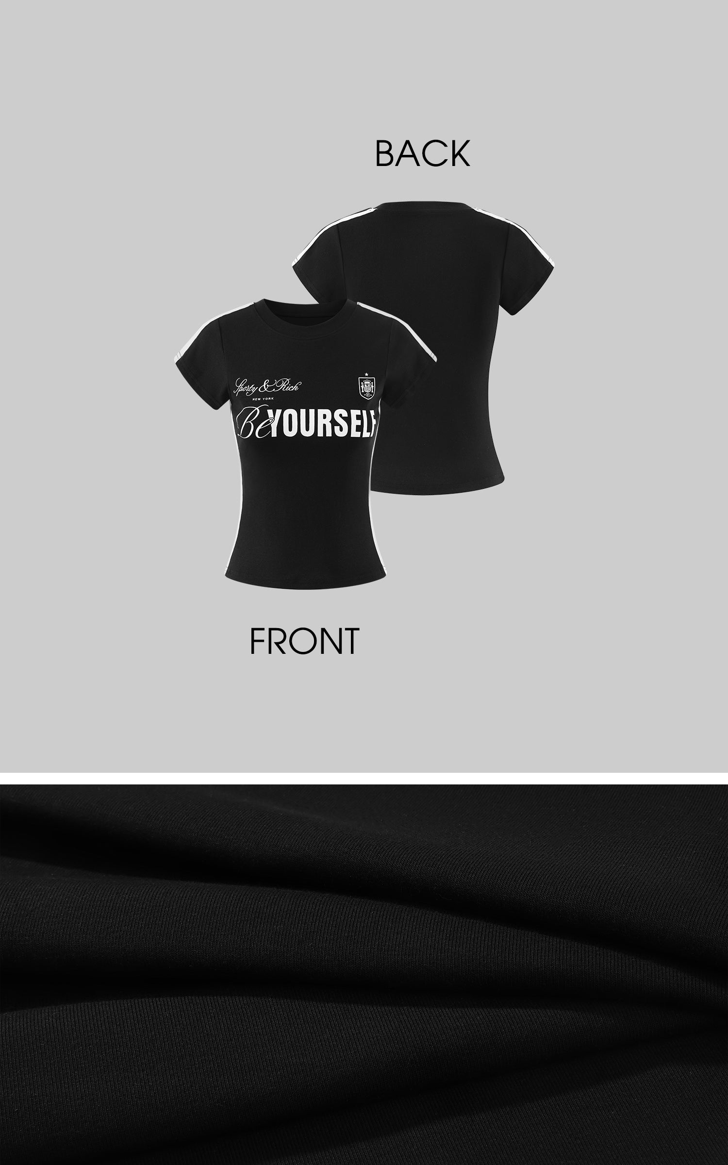 0122stepll Graphic Fitted Baby Tee