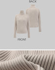 Rase le sol Ribbed High-Neck Sweater