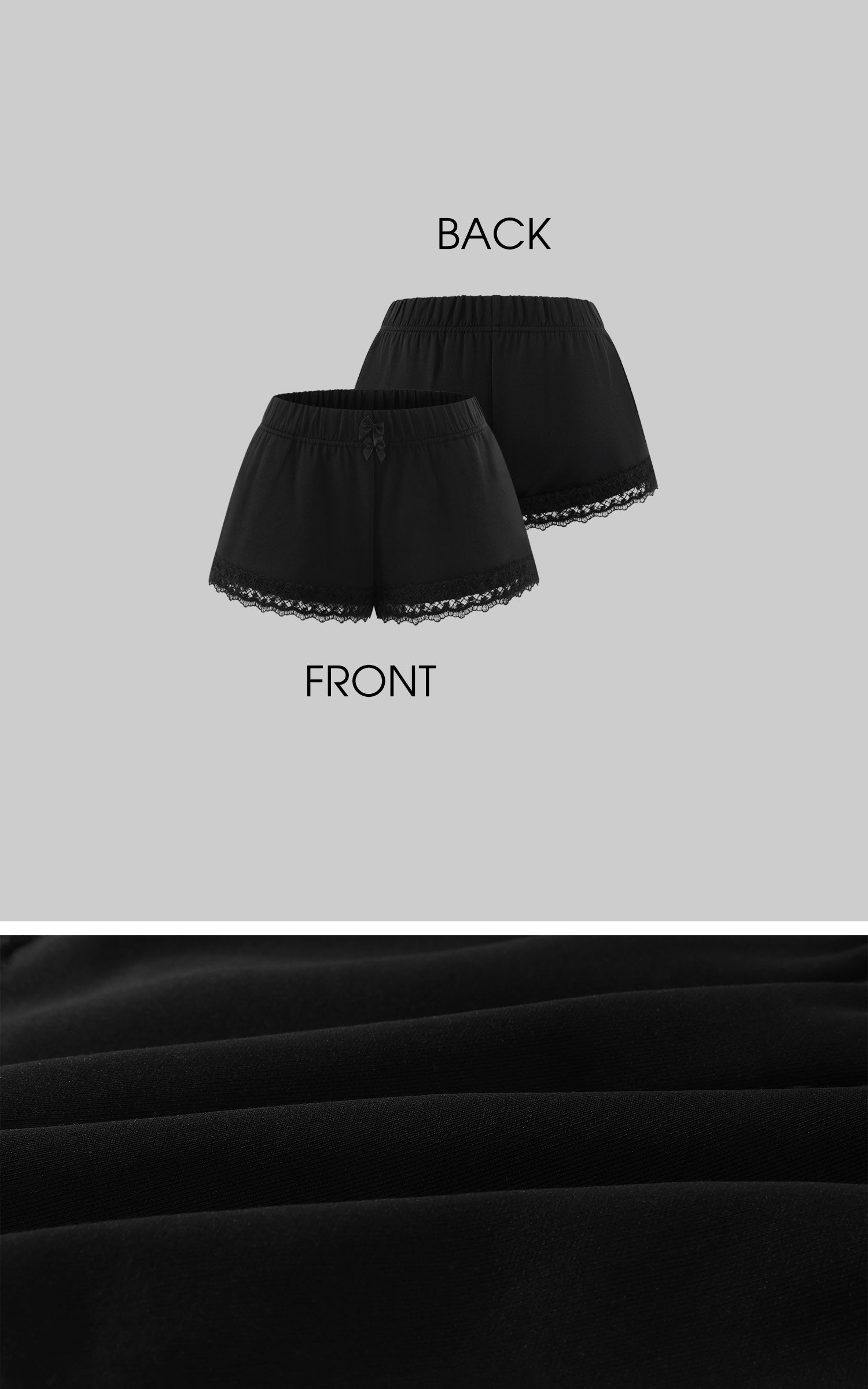Hydrae Cropped Zip Hoodie &amp; Lace Trim Shorts Set