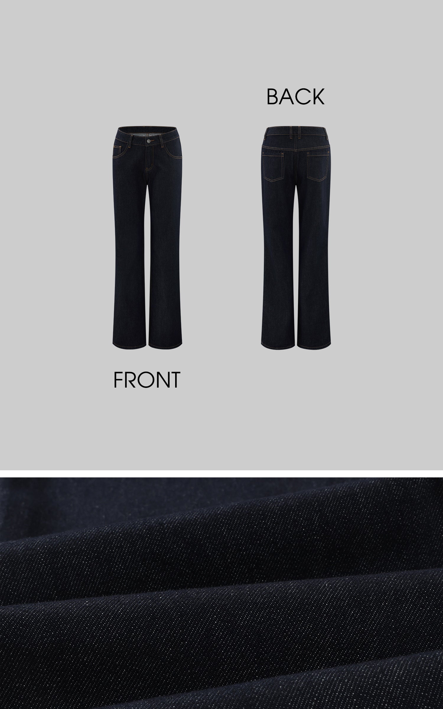 0122stepll Veste en jean sculptée &amp; Ensemble jean droit taille basse