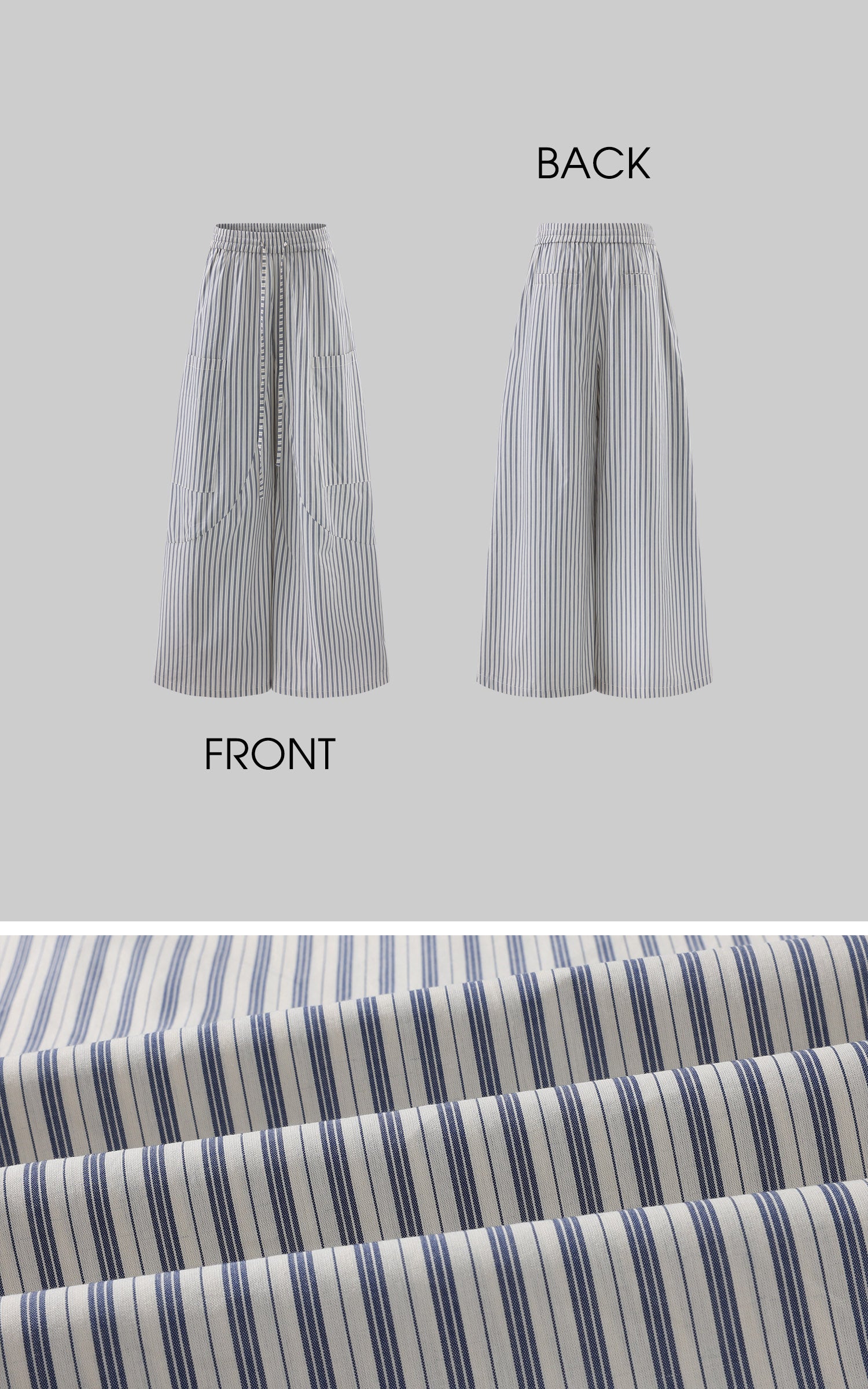 WARDEN EDGE Striped Wide-Leg Utility Lounge Pants