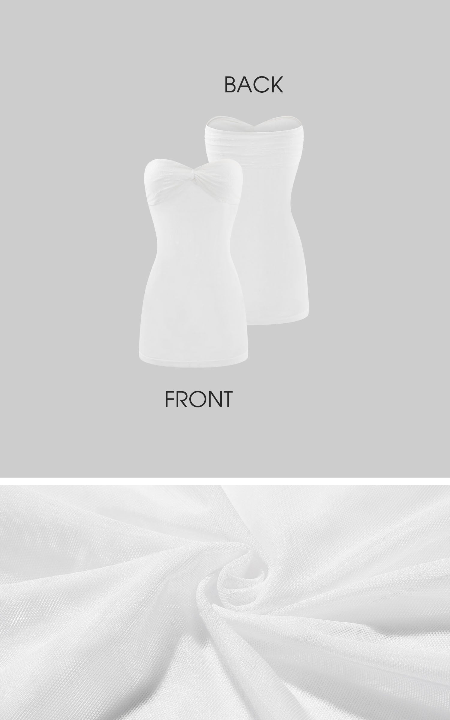 Rase le sol 로즈 매듭 드레이프 튜브탑 &amp; 슬릿 맥시 스커트 세트