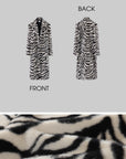 0122stepll Zebra Faux Fur Long Coat