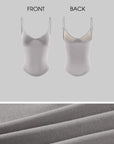 Hydrae Satin Bow Detail Sculpted Cami Top With Slim Fit Silhouette