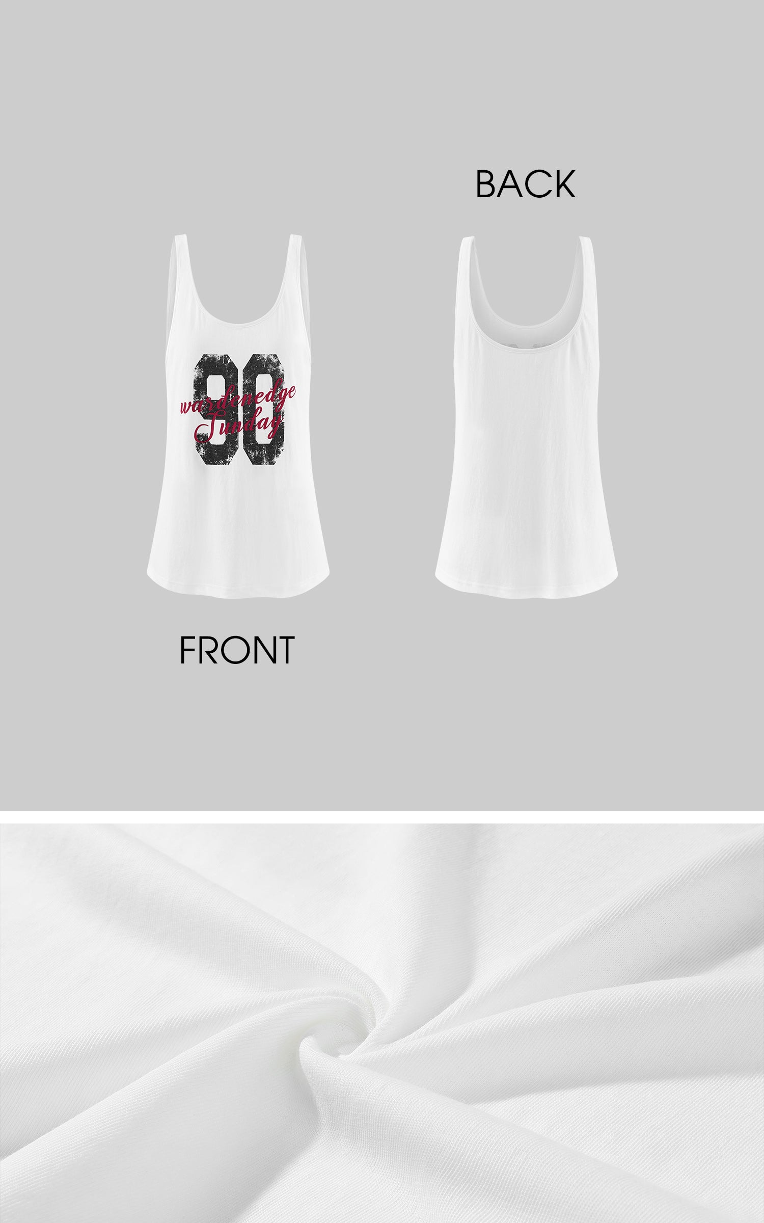 WARDEN EDGE Graphic Tank Top &amp; Strappy Bra Set